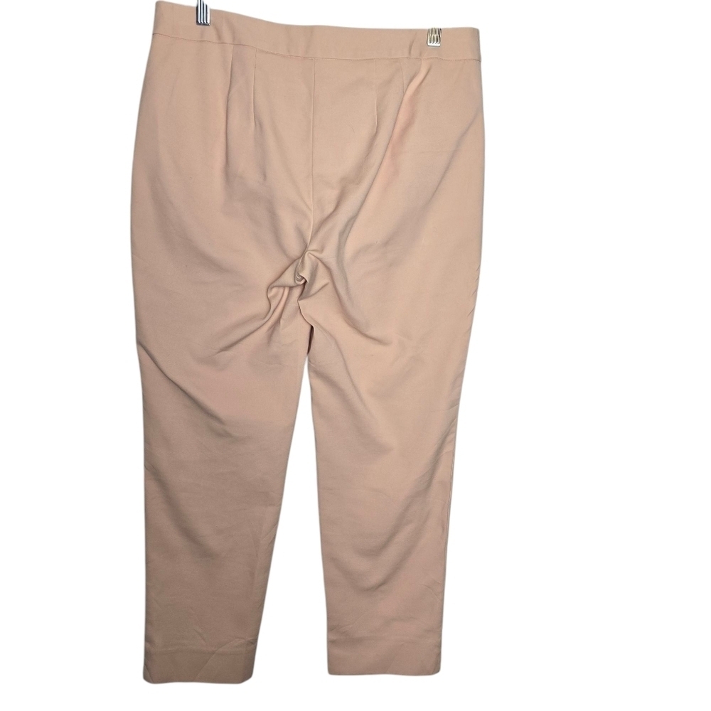 Talbots Women's Hampshire Curvy Fit Straigjt Leg PeachyPink Stretchy PantSize 8P - Picture 2 of 11